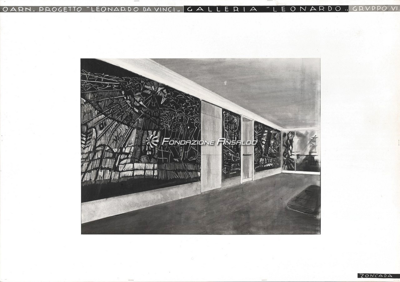 Bozzetto della galleria "Leonardo"