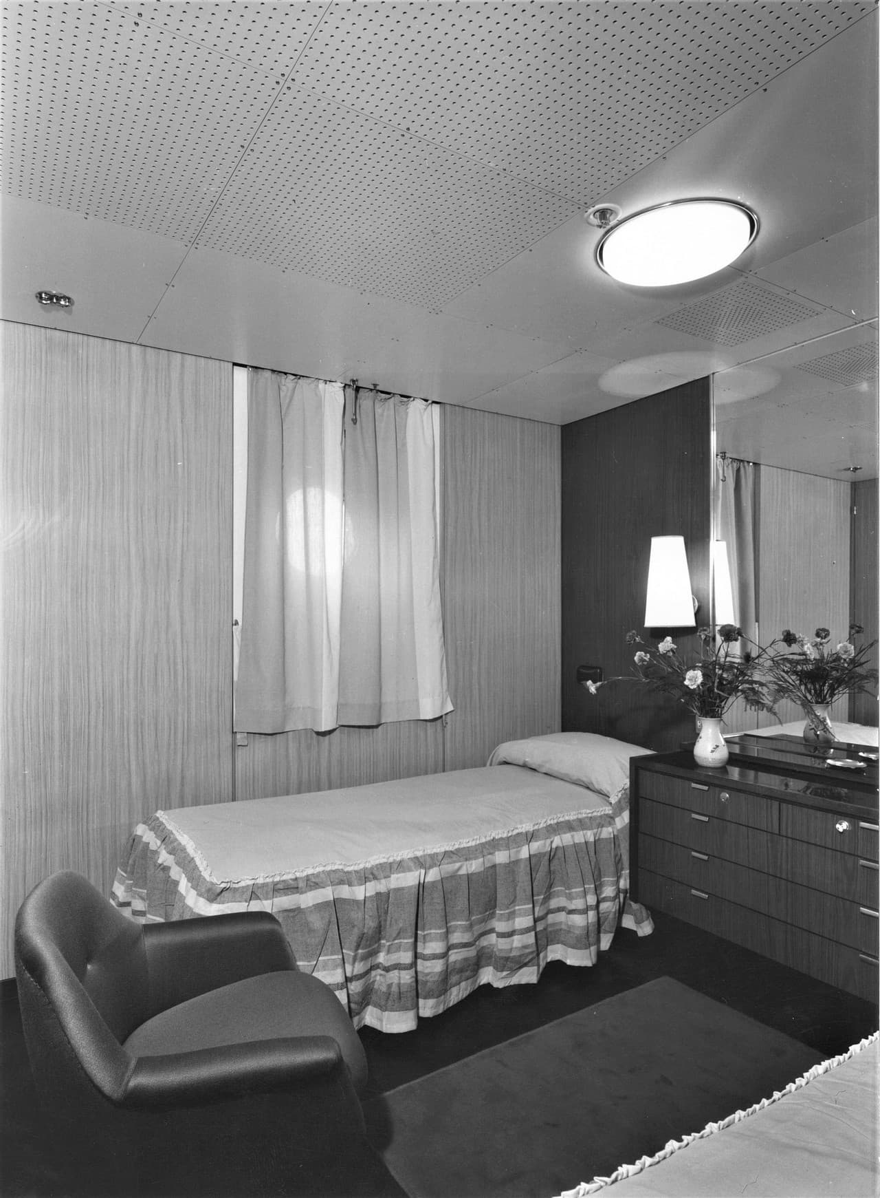 Veduta di una cabina di prima classe