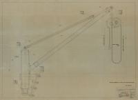 Costruzione 43 - Insieme dell'apparecchio di infilamento e sfilamento della bocca da fuoco
