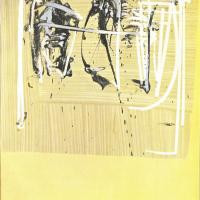 Copertina di Eugenio Carmi - particolare su una pittura di acciaio