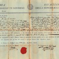 Nomina a Capitano del 2° Battaglione di linea; 1800